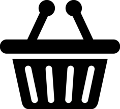 Online Supermarket Basket Line Art Svg Vector, Free Vectors File